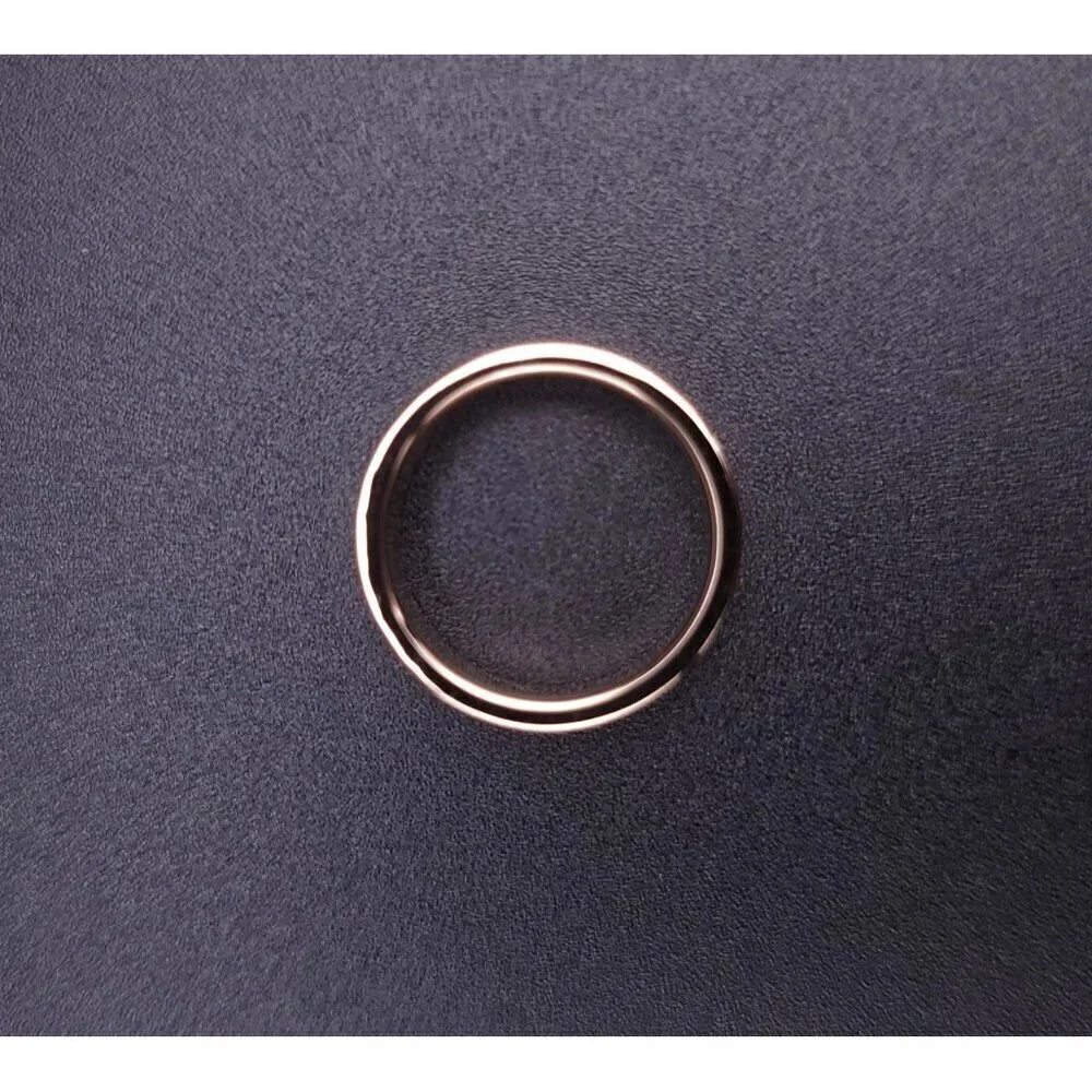 Tiffany & Co 18kt Rose Gold Together Double Milgrain 6mm Wedding Band Size 6.5